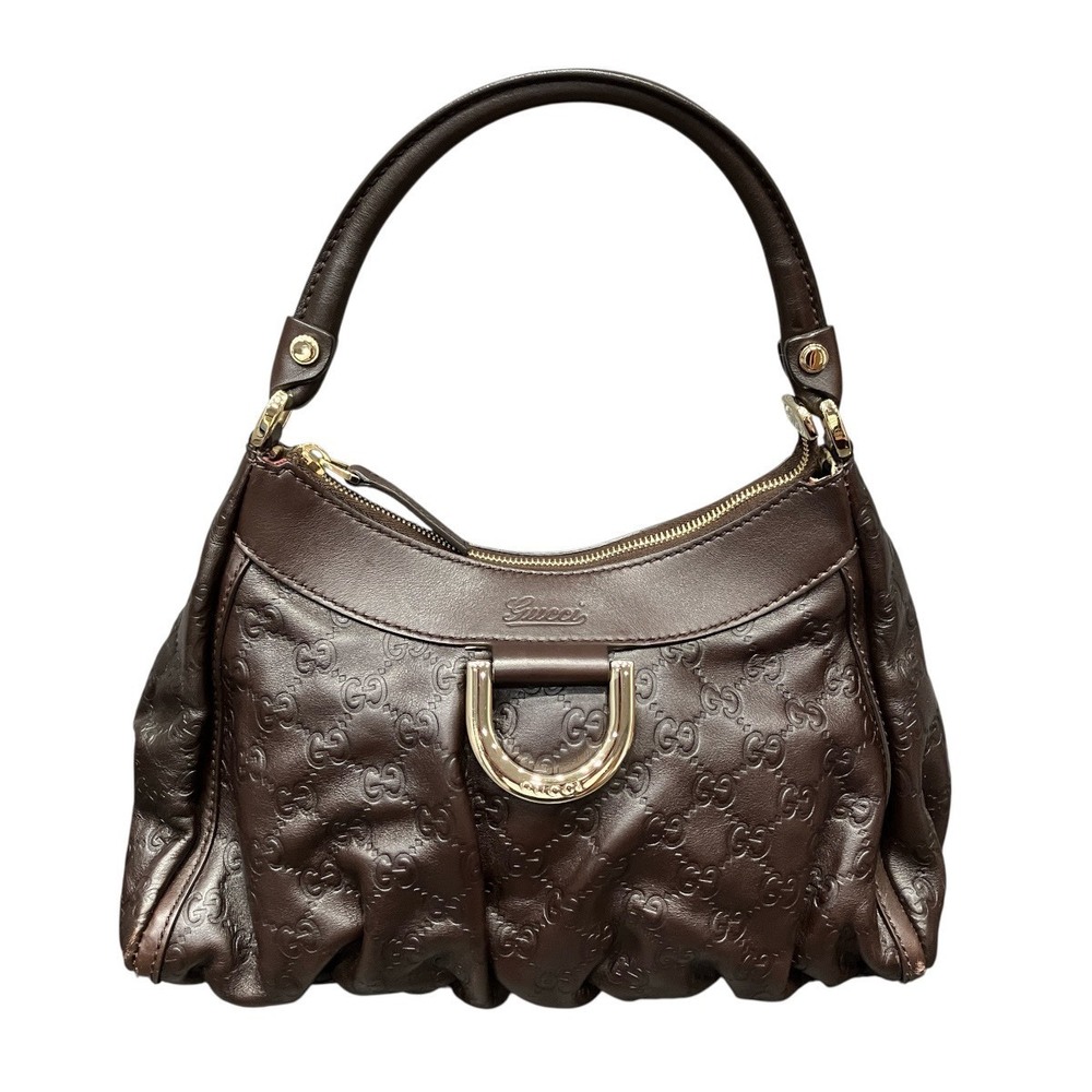 Gucci Abbey Handbag Guccissima Leather